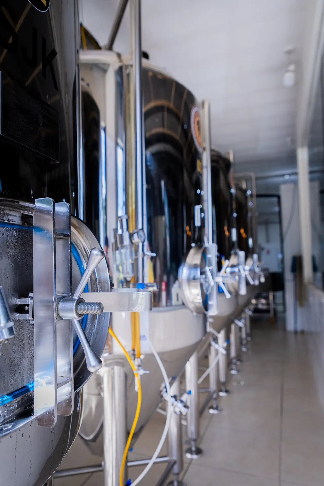 Tanques de fermentação da Grifo Beer